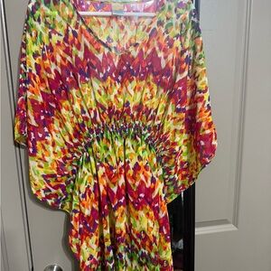 Vibrant Multicolor Kaftan Dress